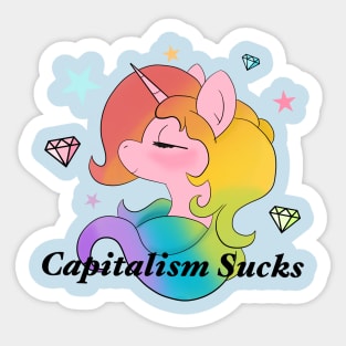 Capitalism Sucks Sticker